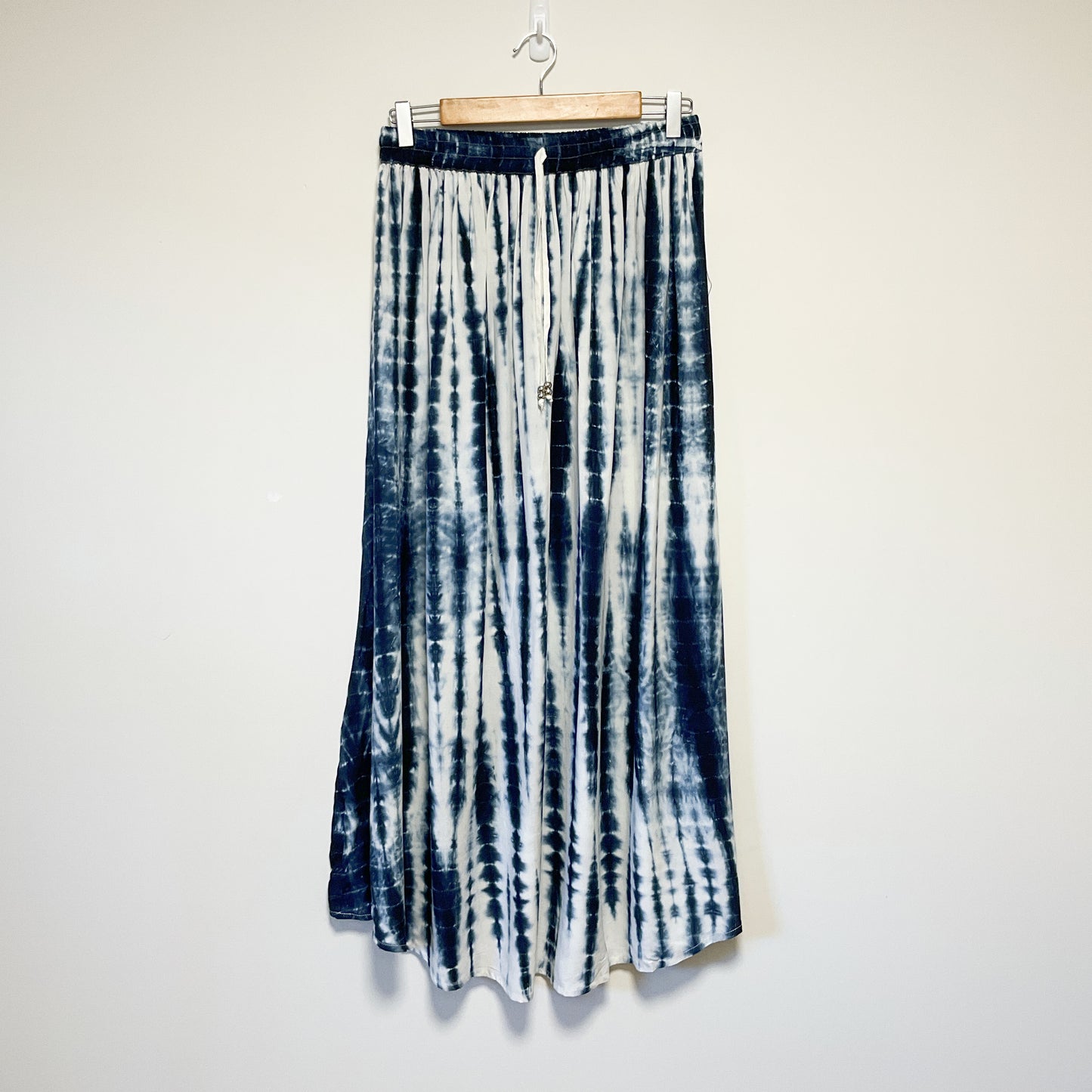 Here is Bliss - Blue and White Striped Women's Maxi Skirt