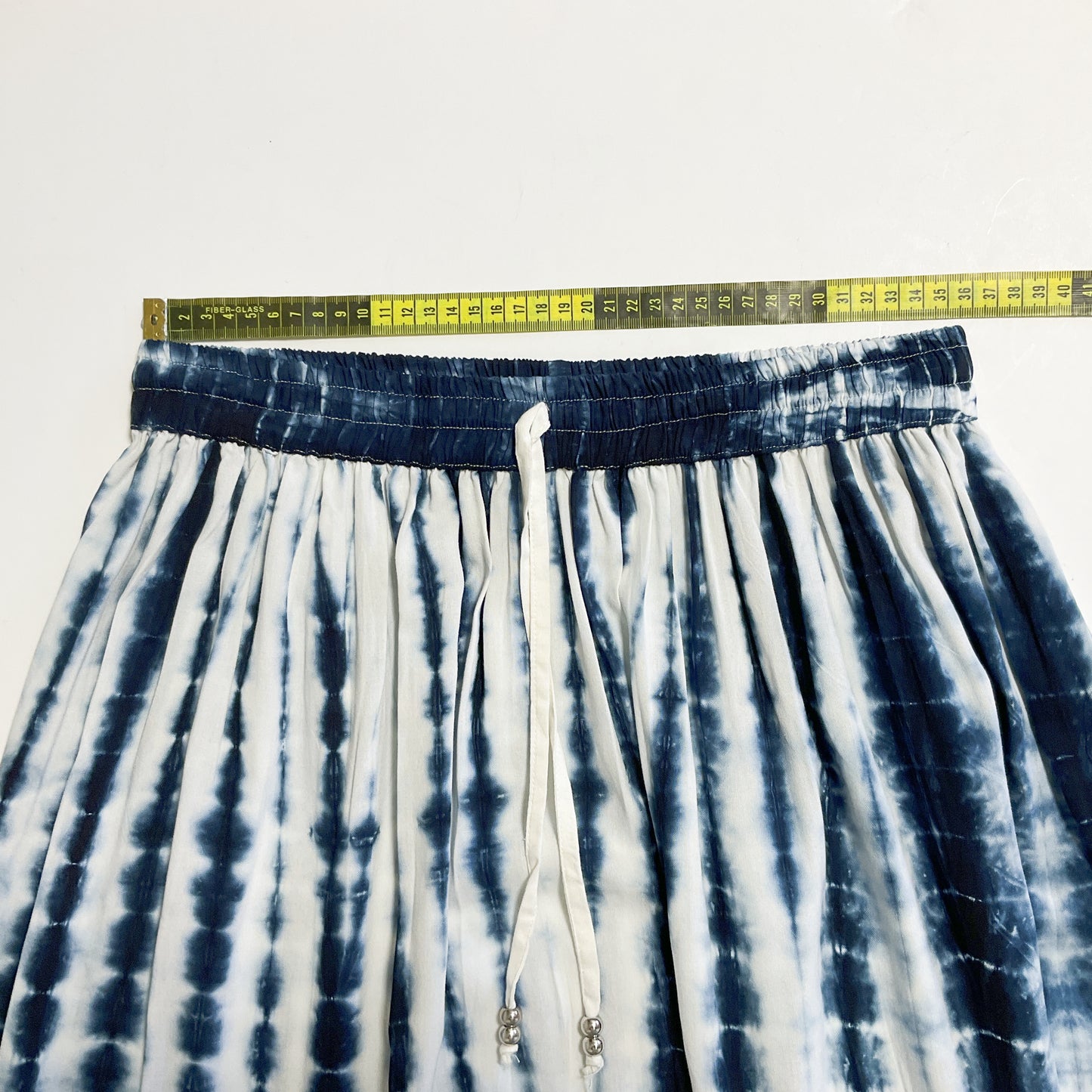 Here is Bliss - Blue and White Striped Women's Maxi Skirt