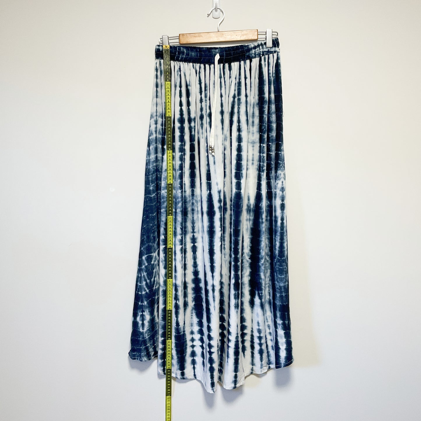 Here is Bliss - Blue and White Striped Women's Maxi Skirt