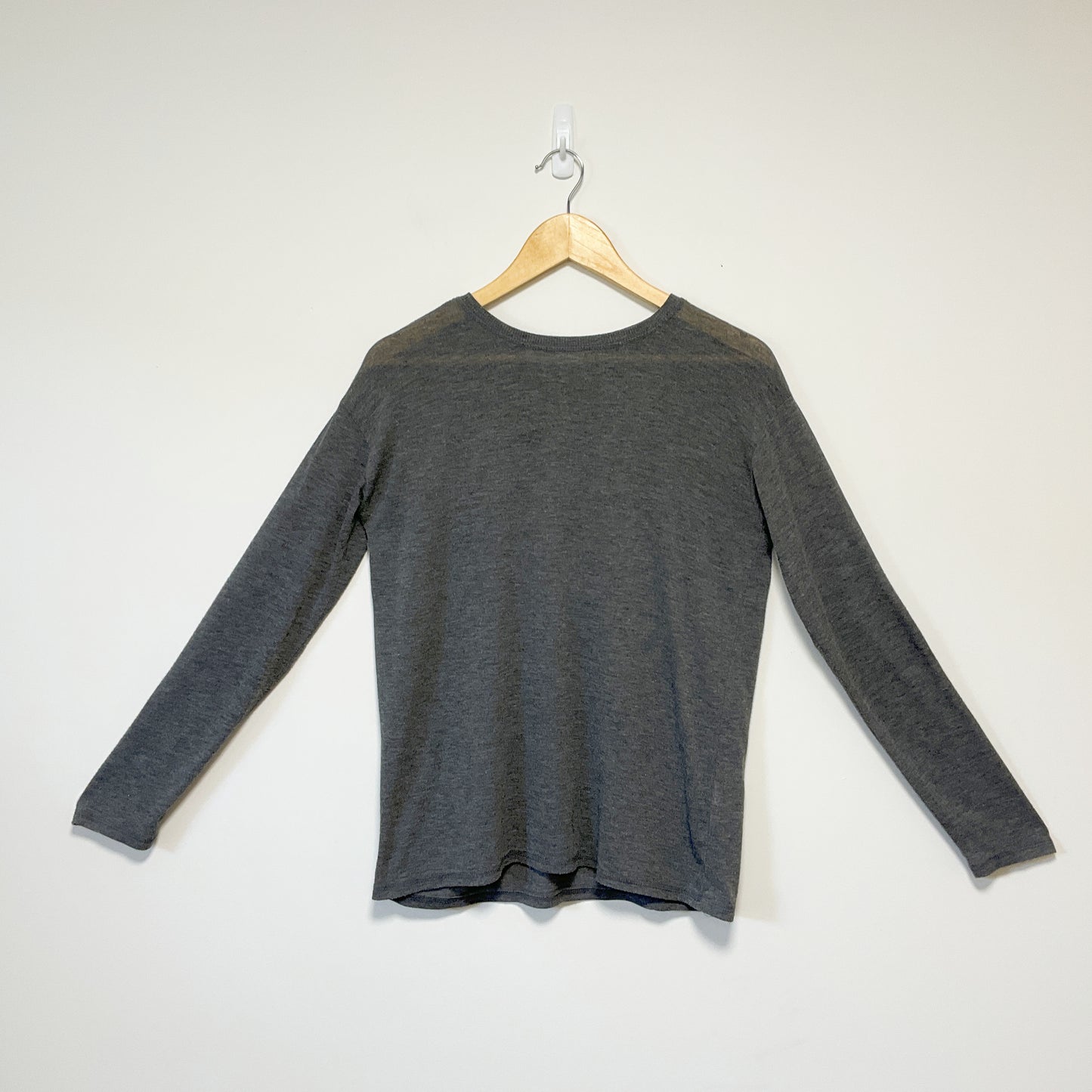 Zara Trafaluc Grey Long Sleeves Crew Neck Cozy Shirt