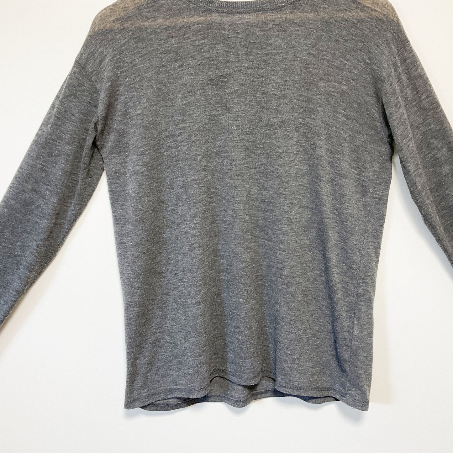 Zara Trafaluc Grey Long Sleeves Crew Neck Cozy Shirt