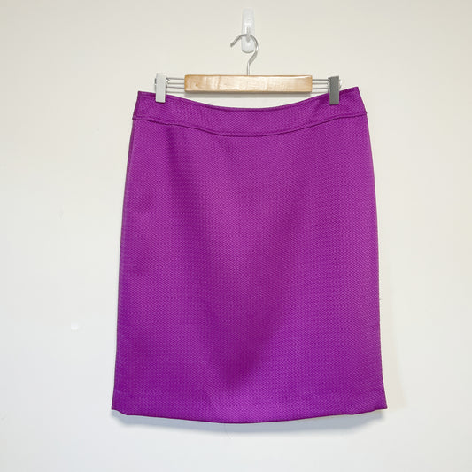 Tahari - Straight Purple Skirt