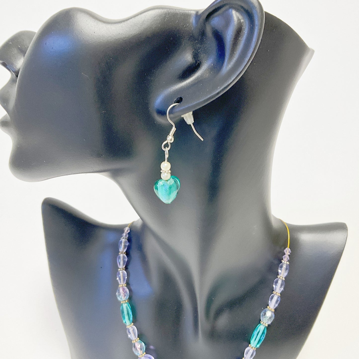 Penny Ryan Design - Handmade Exquisite Green Spiral Necklace And Earrings Set