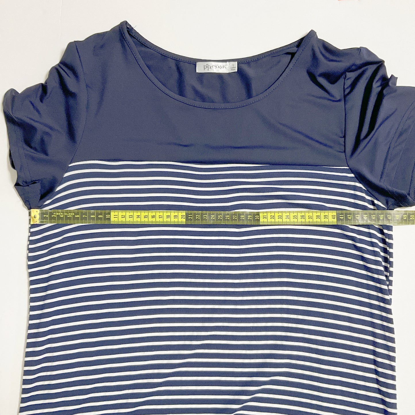 Paper Scissors - Striped Short-Sleeve Women's Top