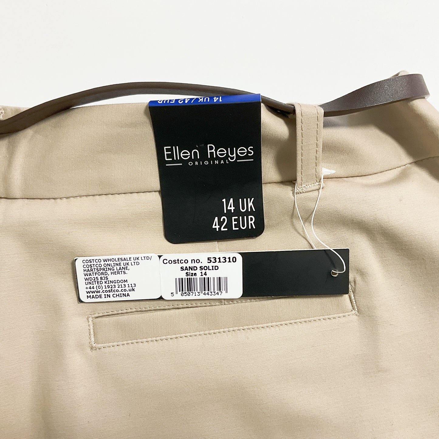 Ellen Reyes Original - Ladies Belted Cotton Shorts