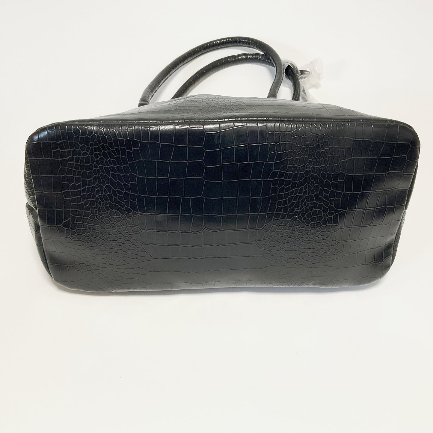 Avon - Black Lipsy London Crocodile Skin Effect Handbag With Studs