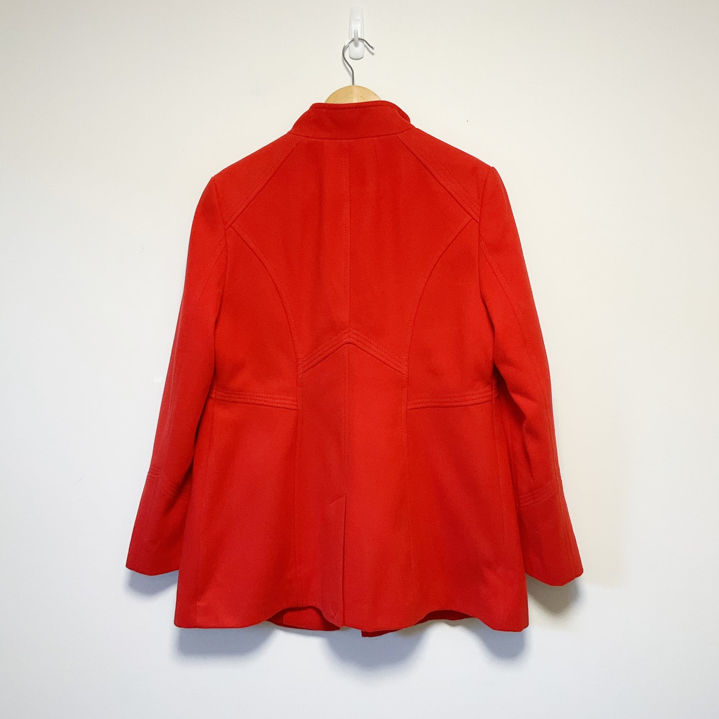 Wallis - Women's Red High Collar Coat