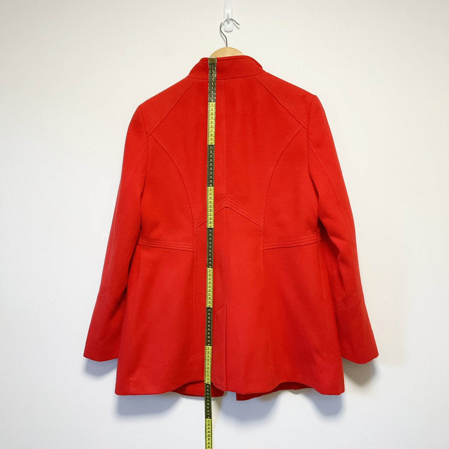 Wallis - Women's Red High Collar Coat