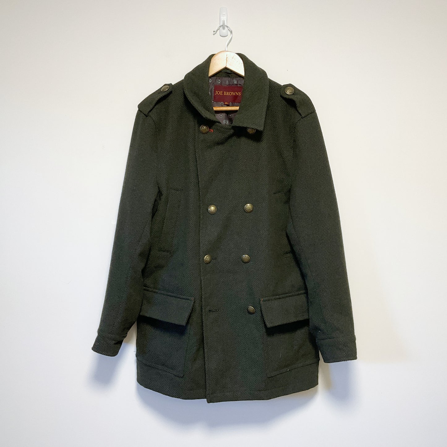 Joe Browns - Men's Double Breasted Wool Military Coat