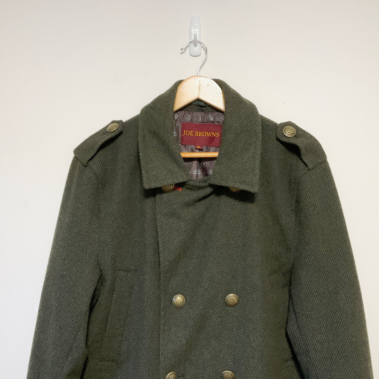 Joe Browns - Men's Double Breasted Wool Military Coat