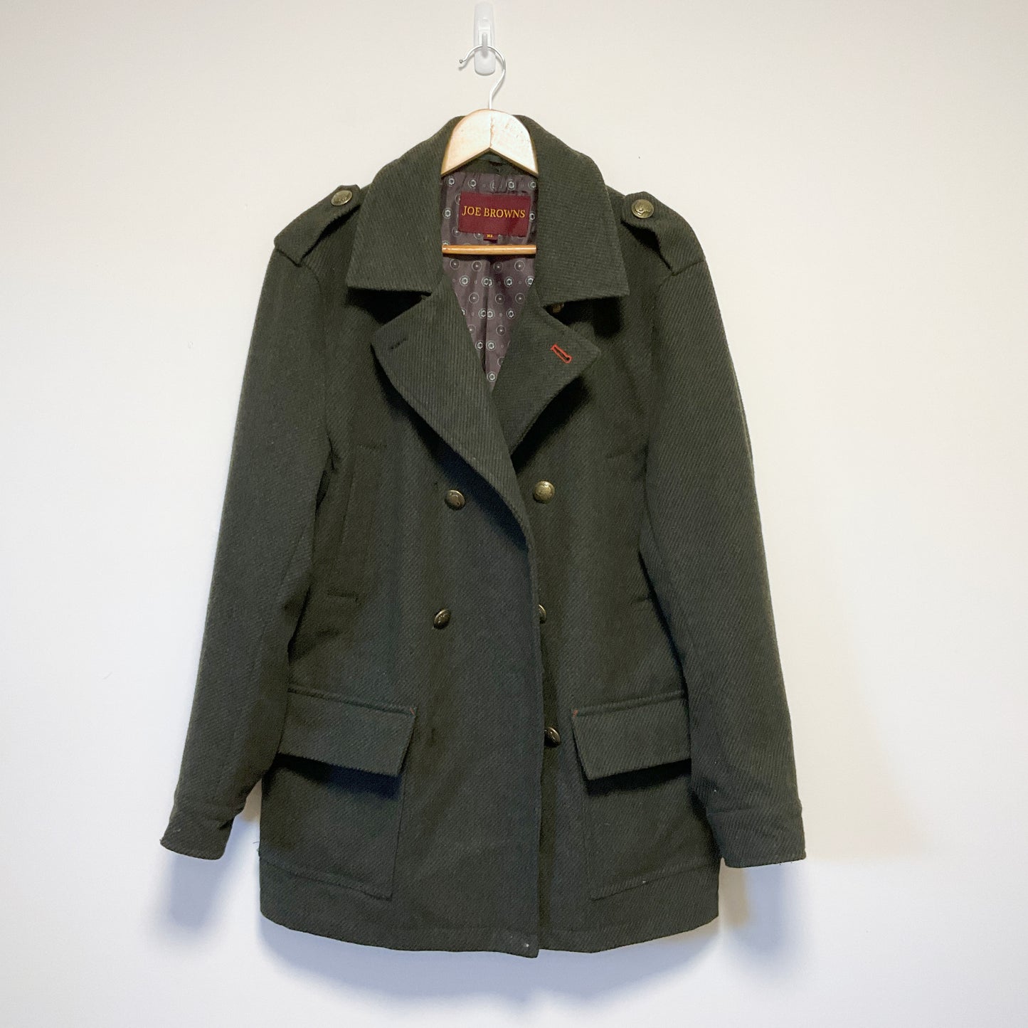 Joe Browns - Men's Double Breasted Wool Military Coat