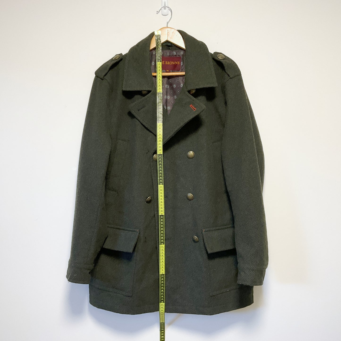 Joe Browns - Men's Double Breasted Wool Military Coat