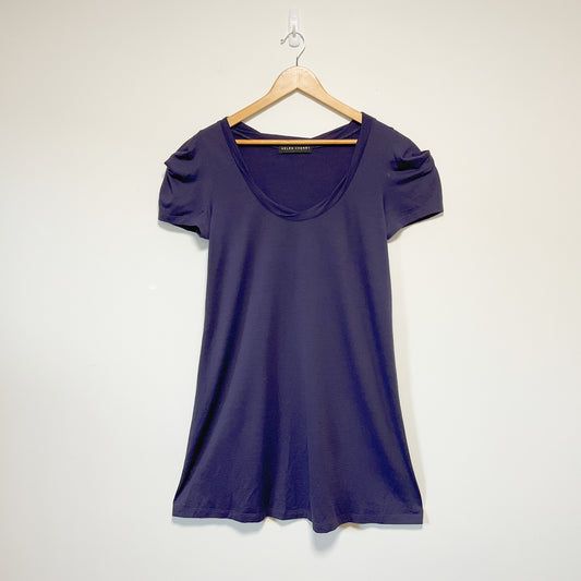 Helen Cherry - Purple Merino Wool Dress