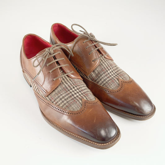 Jimmy Bee - Finn Lace Up Brogues With Tweed Insert