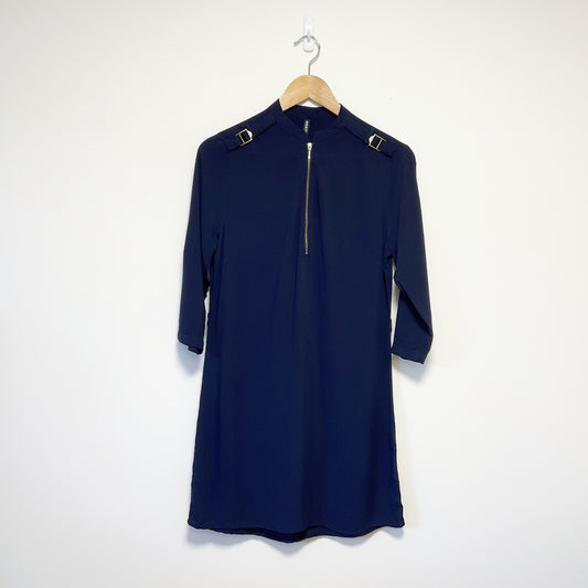 Identity - Long Sleeve Navy Dress