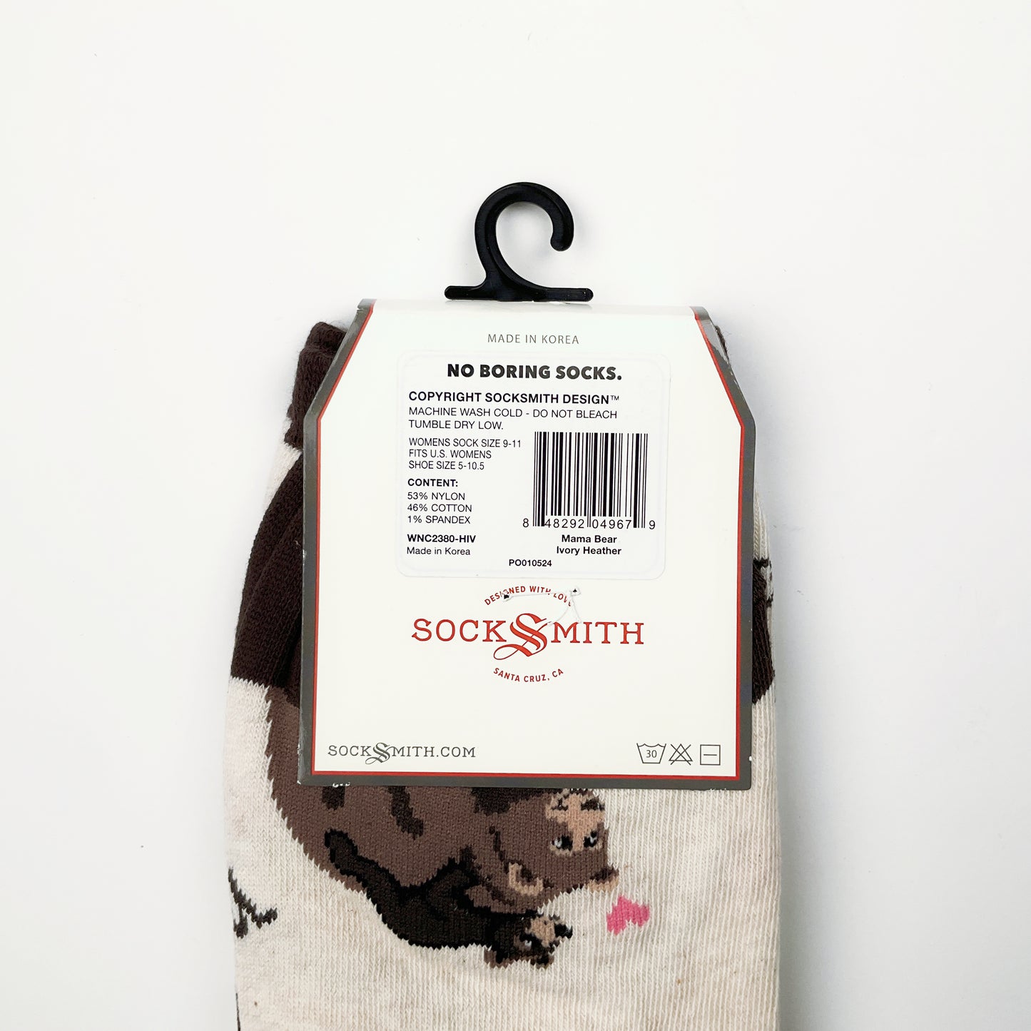 Sock Smith - Mama Bear Ivory Heather