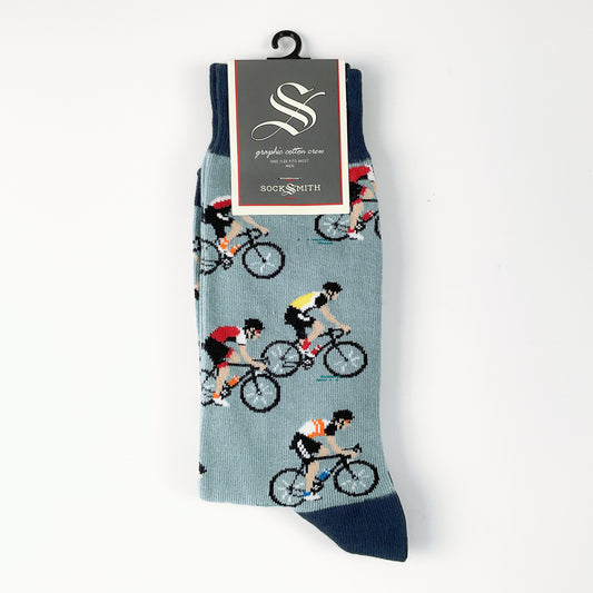 Sock Smith - Cycling Crew Blue