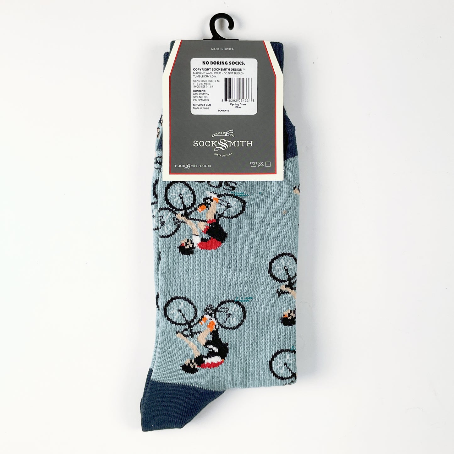 Sock Smith - Cycling Crew Blue