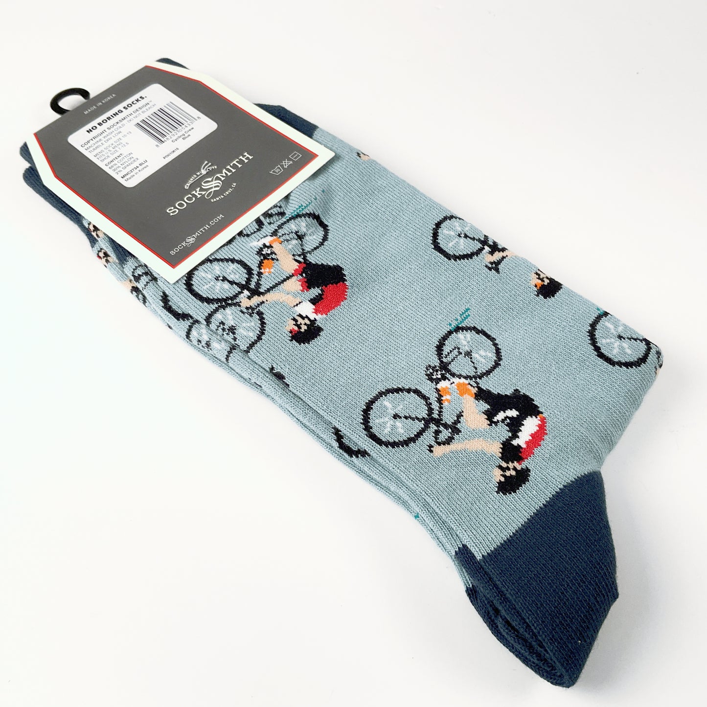 Sock Smith - Cycling Crew Blue