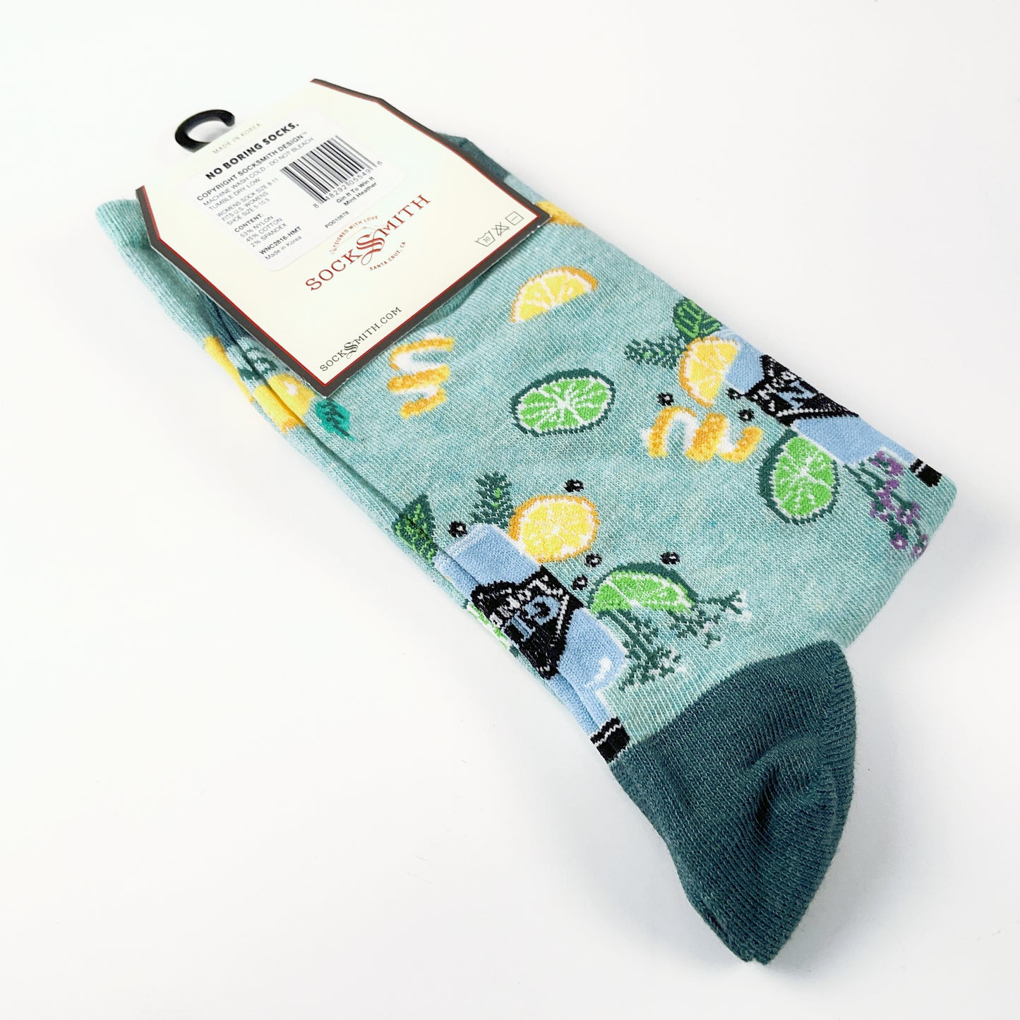 Sock Smith - Gin It Win It - Mint Heather