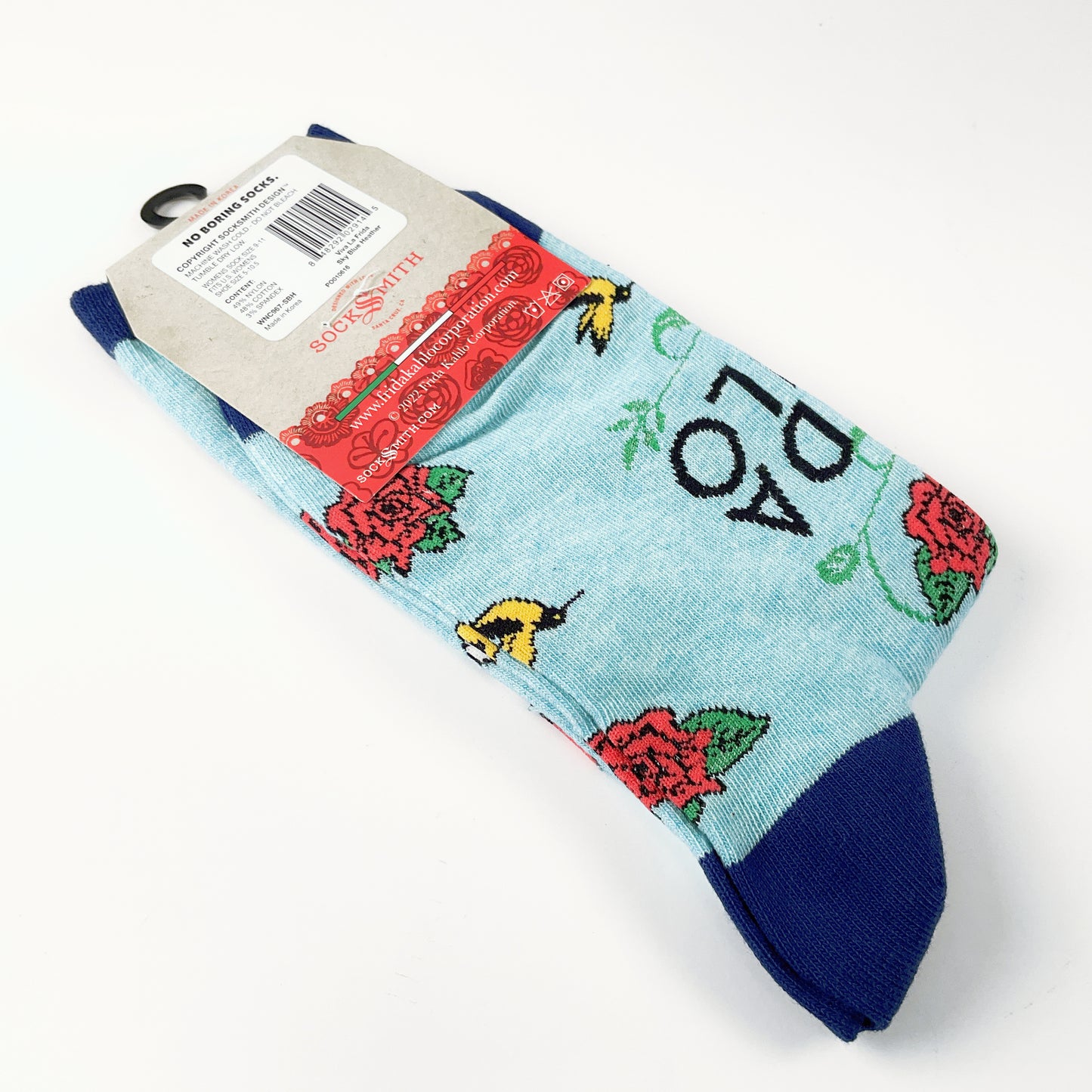 Sock Smith - Viva la Frida - Sky Blue Heather