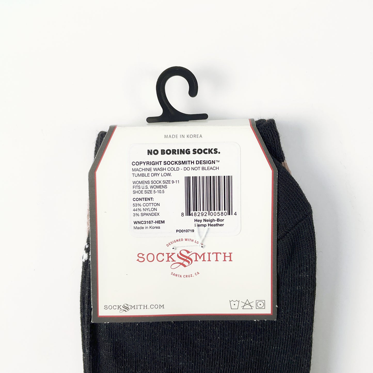 Sock Smith - Hey Niegh-Bor Hemp Heather