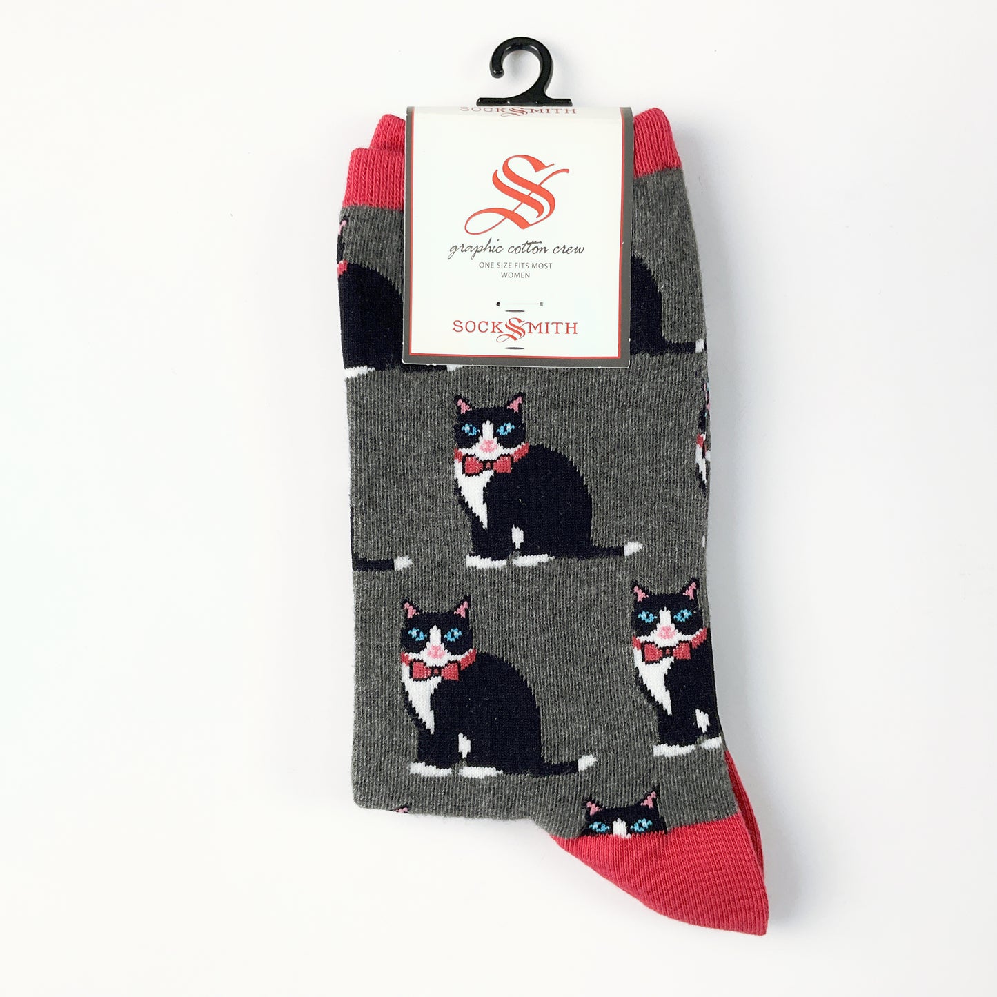 Sock Smith - Tuxedo Cats Gray Heather