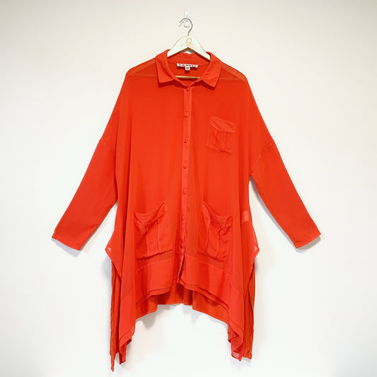 Trelise Cooper - Long Sleeves Pocked Shirt Dress