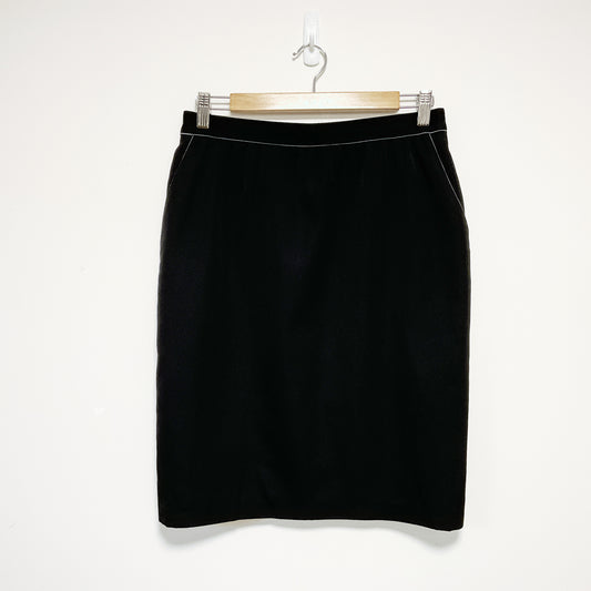 Trevira - Vintage Wool Black Skirt