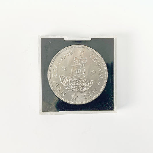 New Zealand Dollar - 1953 Crown Queen Elizabeth II