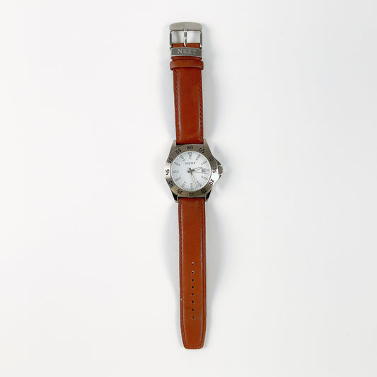 NEXT -  Genuine Leather Strap Men's Watch