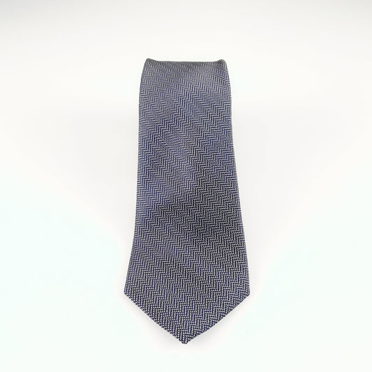 Country Road - Gray Herringbone Silk Tie