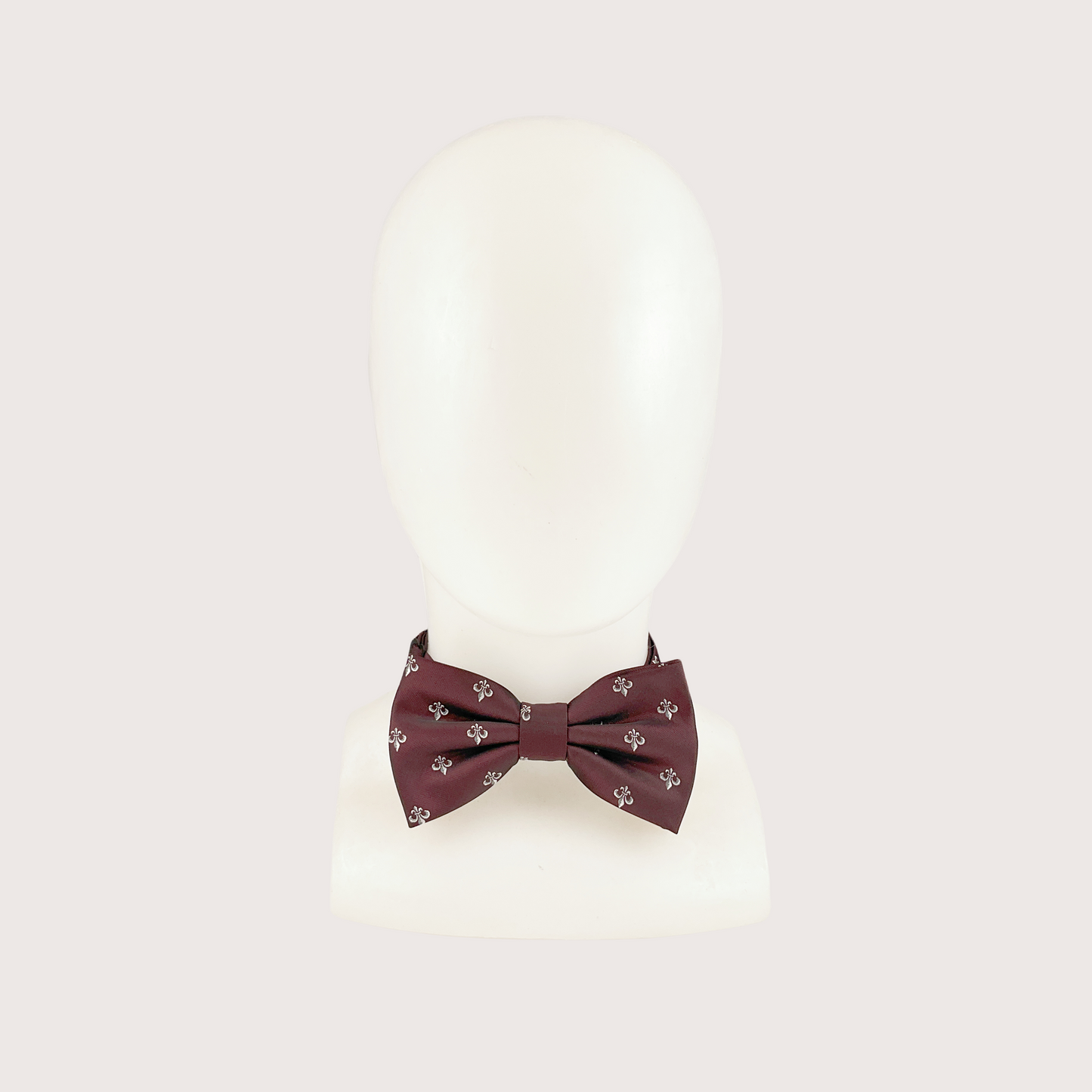 Q Brand - Fleur De Lis Brown Bow Tie