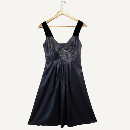 Simply Vera Wang - Satin Velvet Cocktail Dress