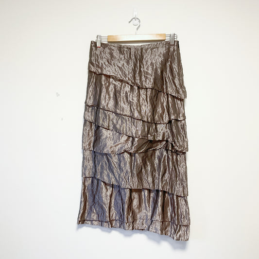 Taylor - Metalic Brown Skirt