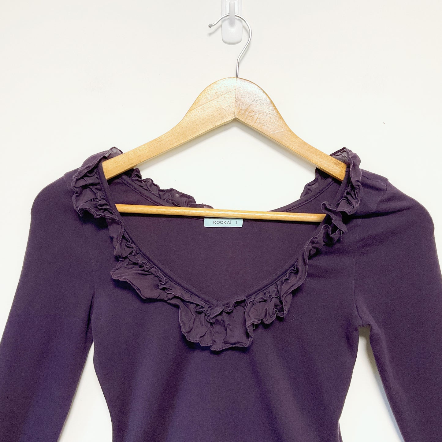 Kookai - Purple Cotton Shirt Blouse