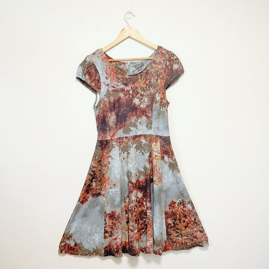 Ojay - Leaf Print Dress