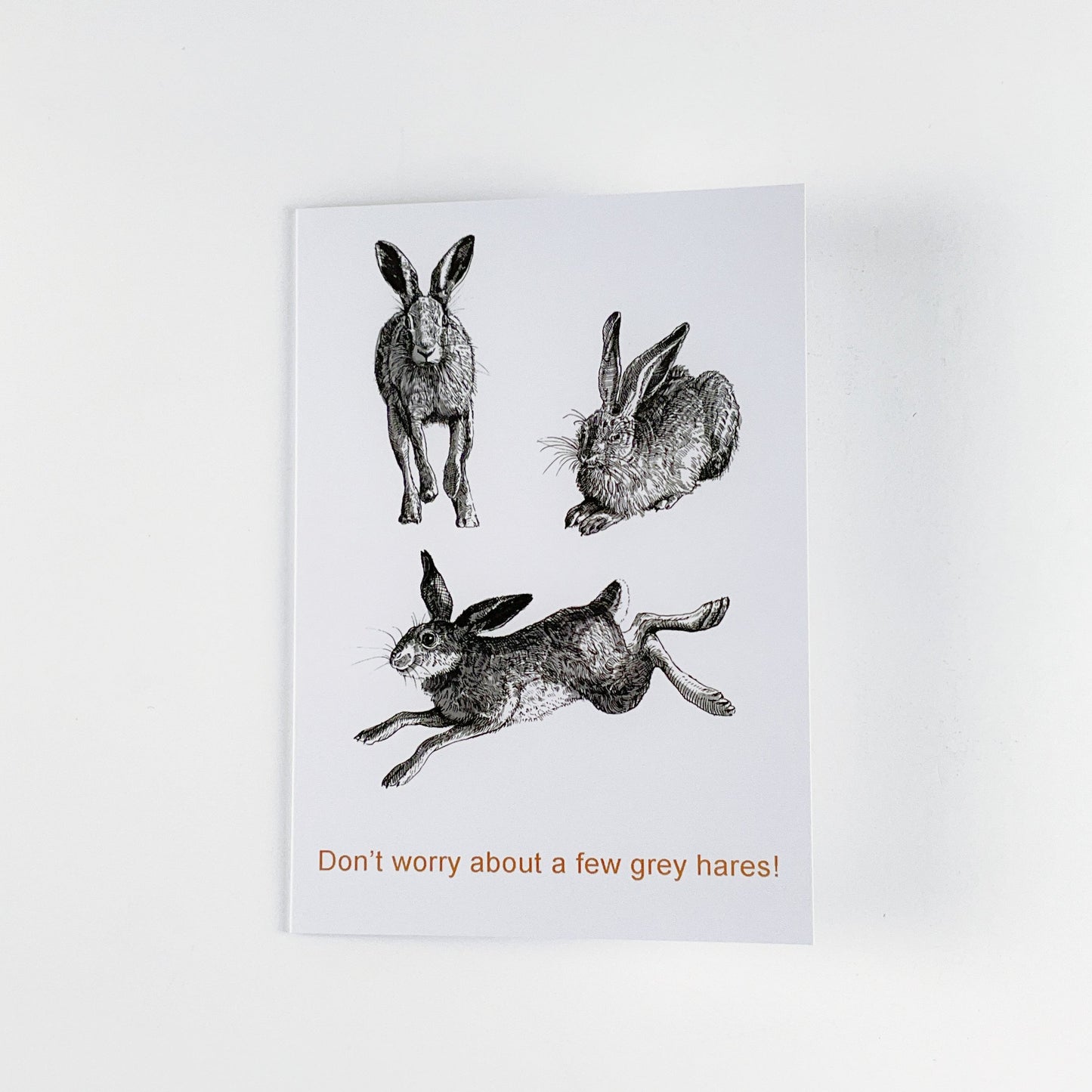 Live Wires Greeting Cards - Don't Worry About A Few Grey Hares!