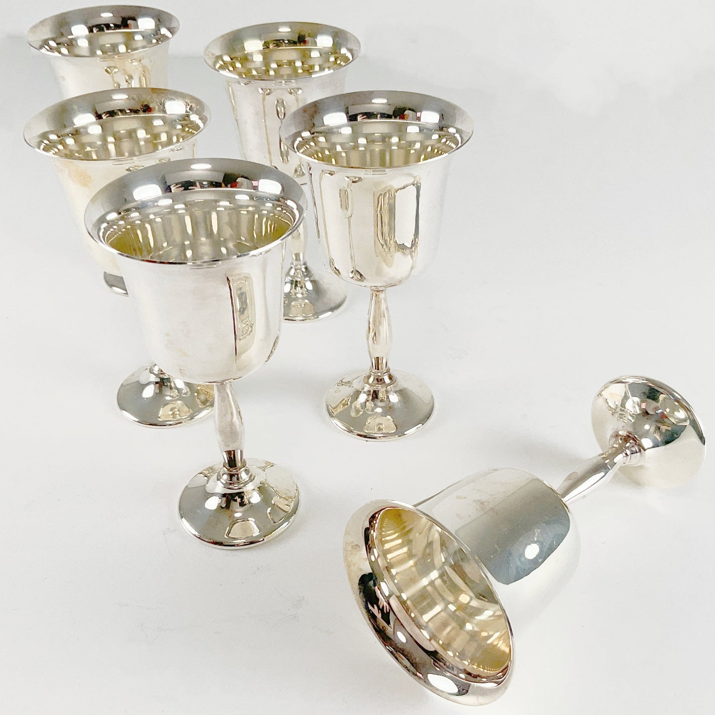 Coronet - Silver Plated Goblet Set