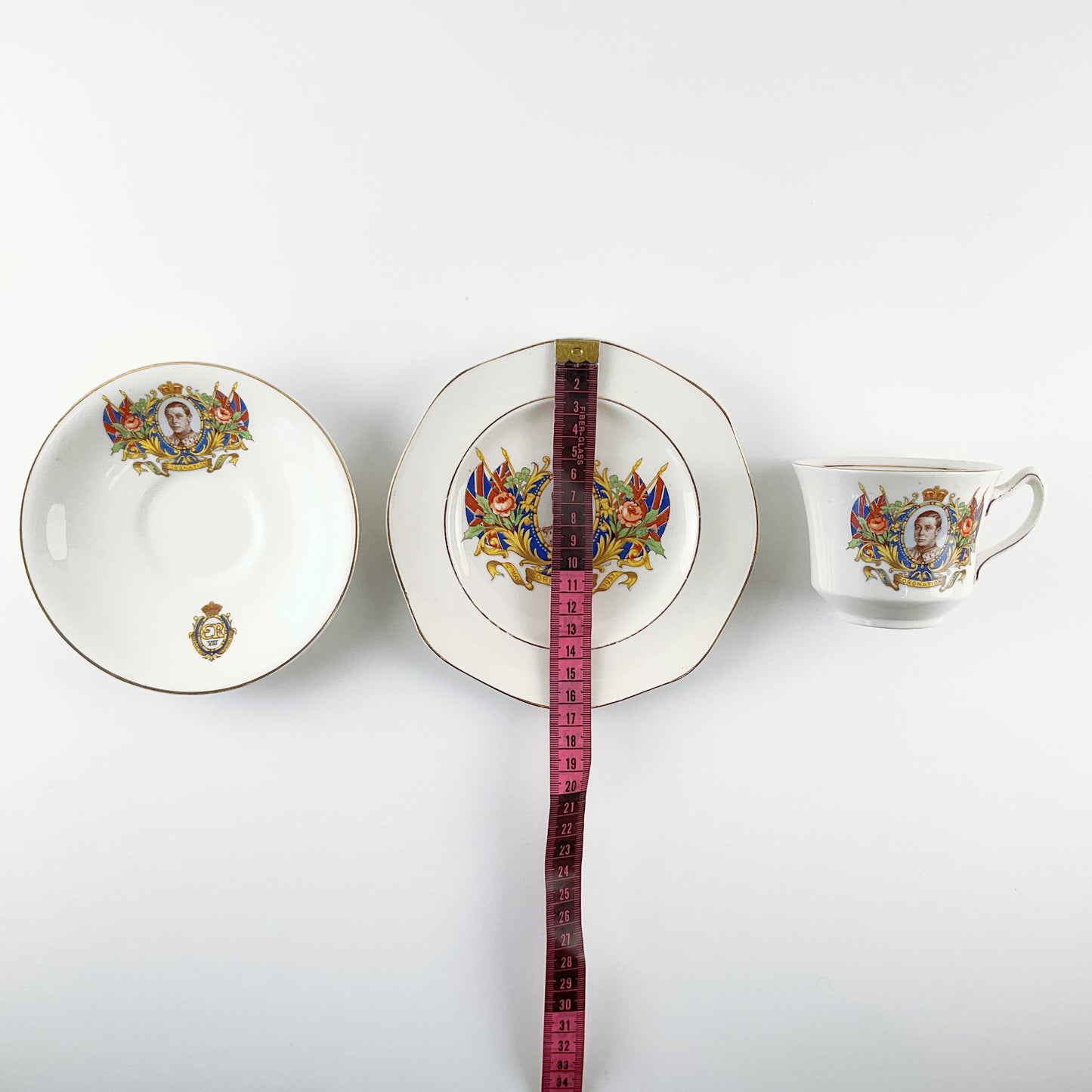 JAMES KENT - Edward VIII Coronation 1937 3 Piece Set