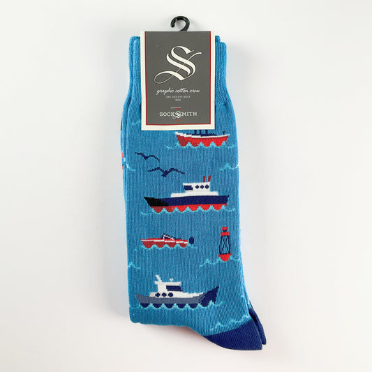 Sock Smith - Don't Rock The Boat Blue