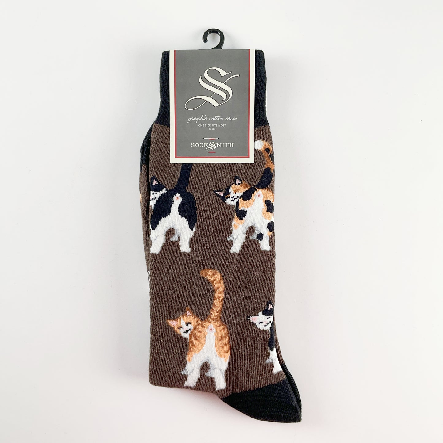 Sock Smith - Cat Butts Brown Heather