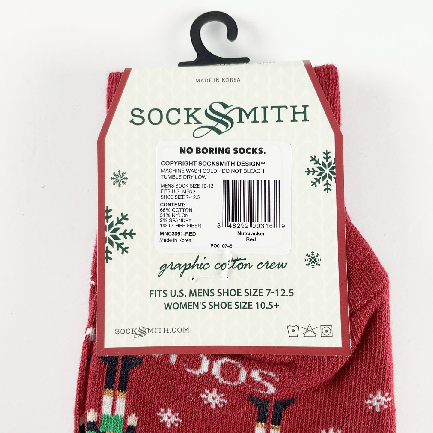 Sock Smith - Nutcracker Red