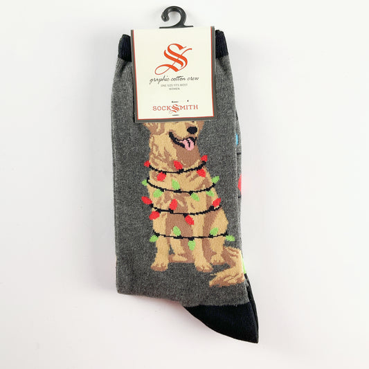 Sock Smith - Dog Gone Lights Gray Heather