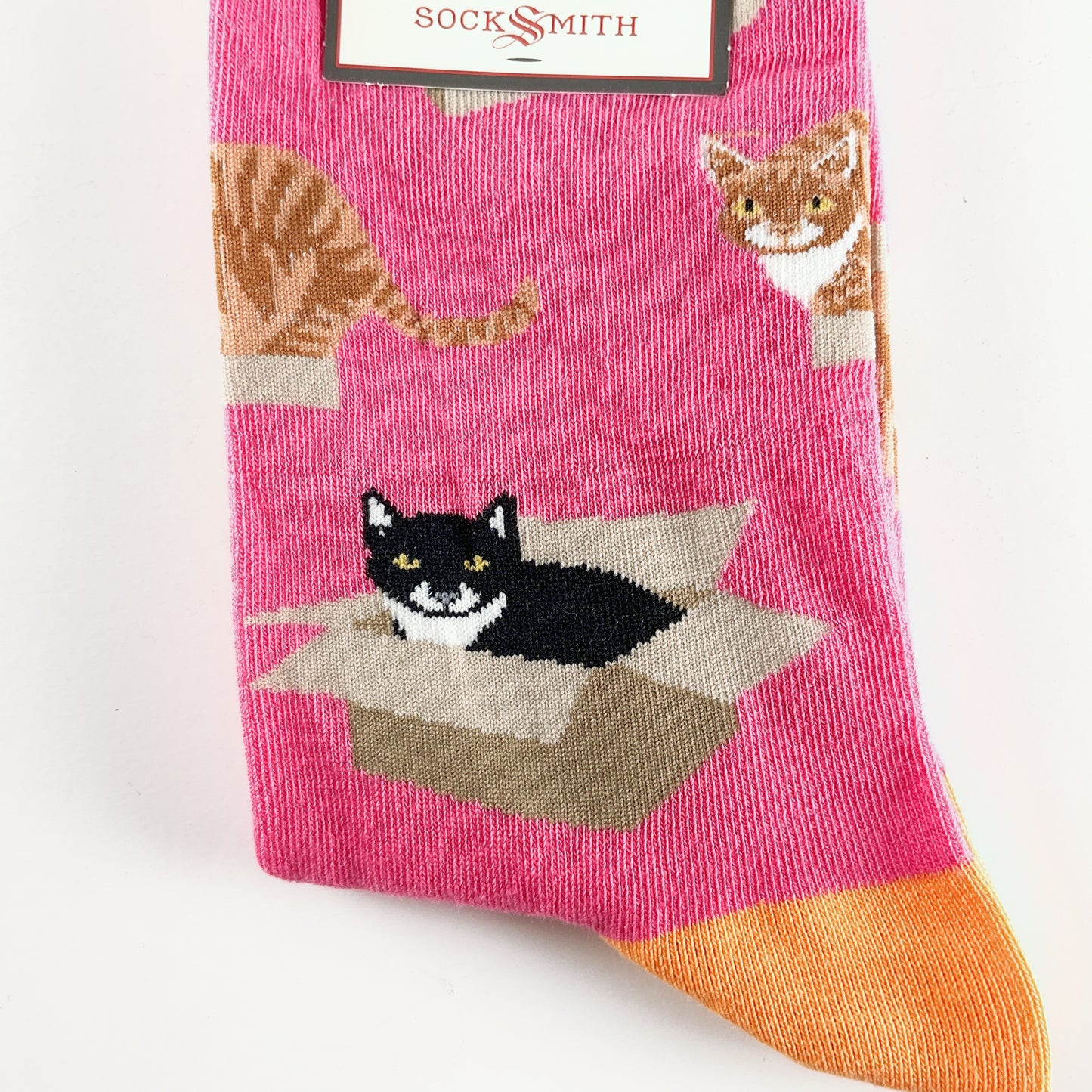 Sock Smith - Cat In A Box - Pink