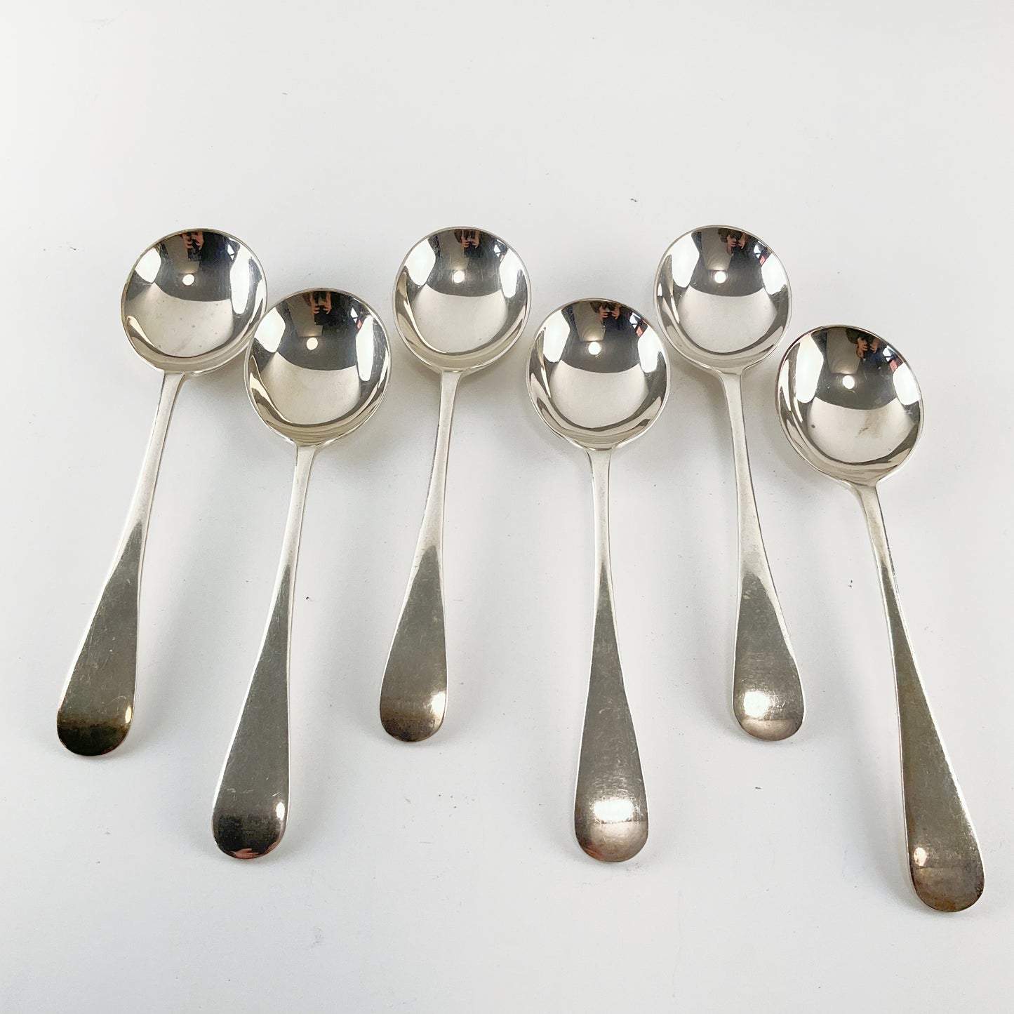 Walker & Hall - Six Soup Spoons