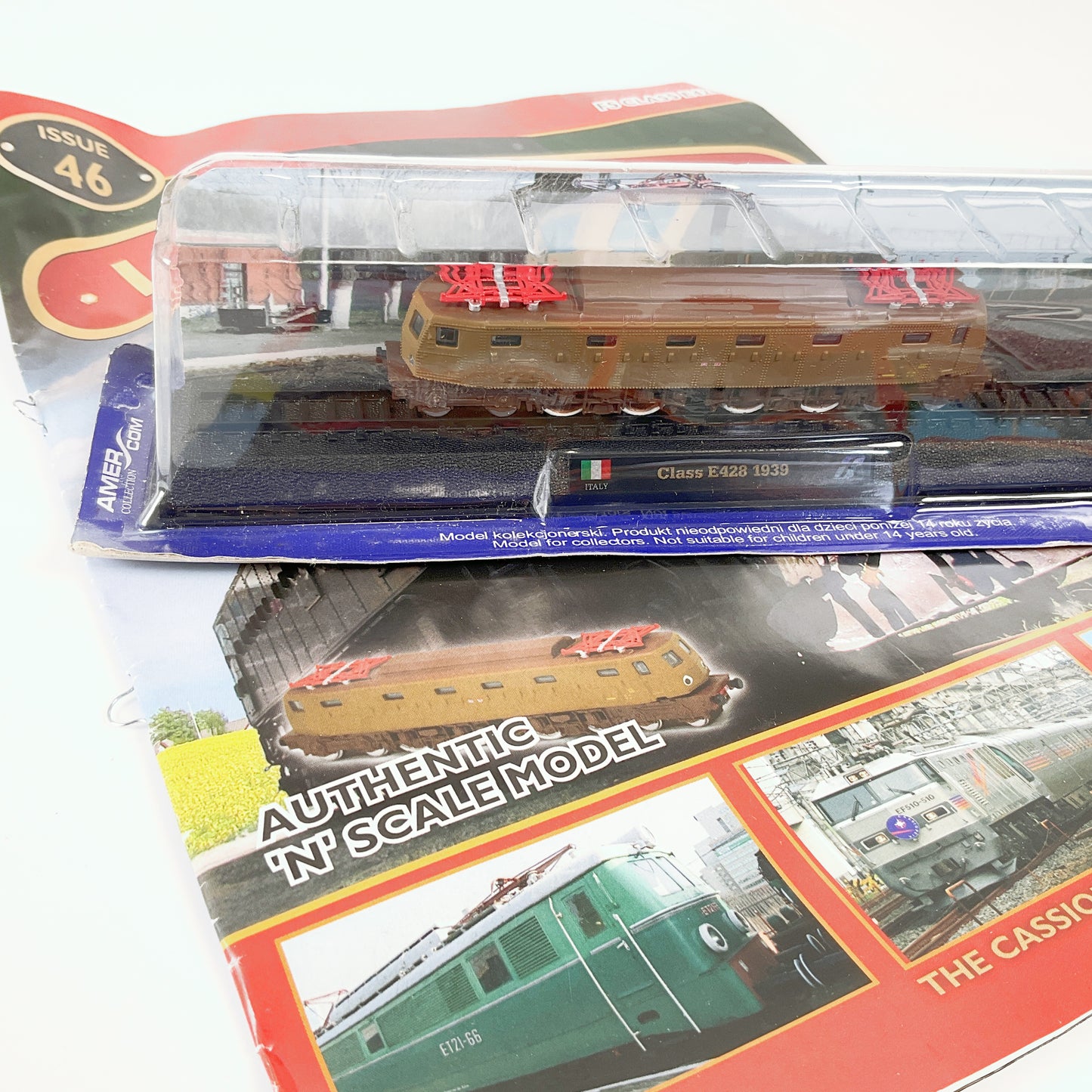 AMERCOM - LOCOMOTIVES - Class E428 FS - 1939 die-cast model 1:160 (With Magazine)