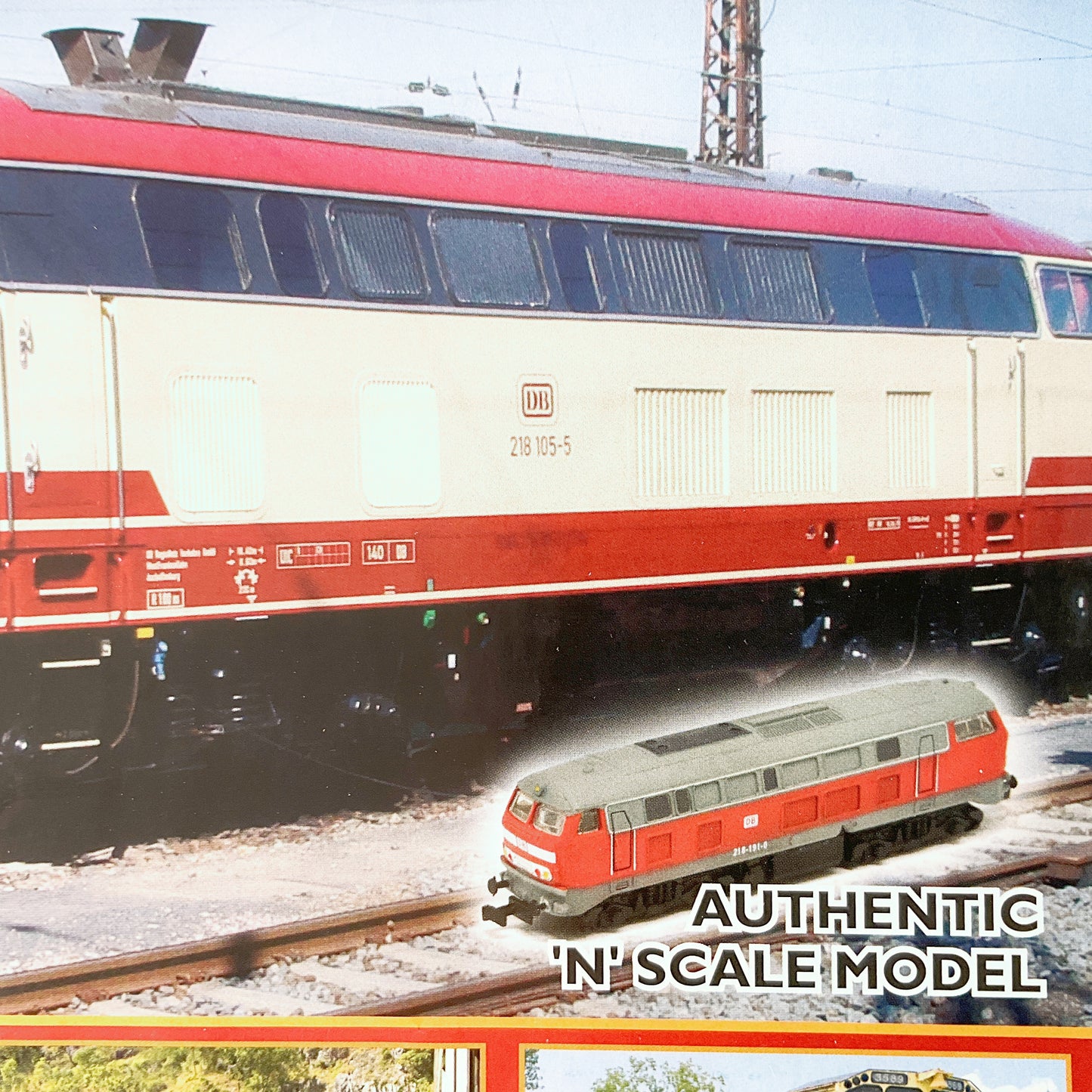 AMERCOM - LOCOMOTIVES - Class 218 - 1971 die-cast model 1:160 (With Magazine)