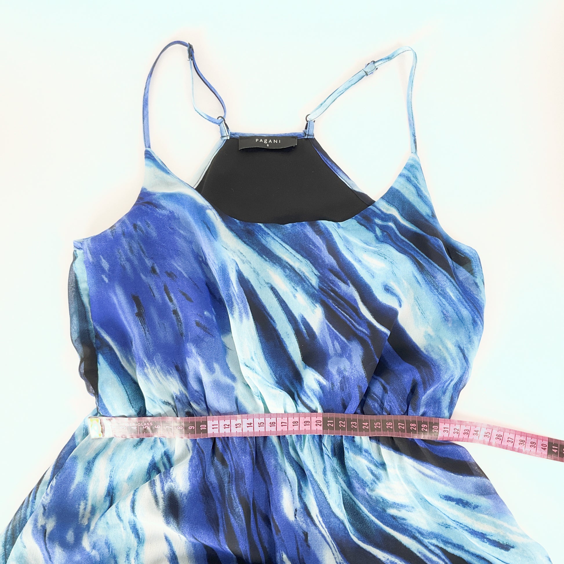 Pagani - Blue Sleeveless Dress SPCA Op Shops Pagani - Blue Sleeveless Dress SPCA Op Shops