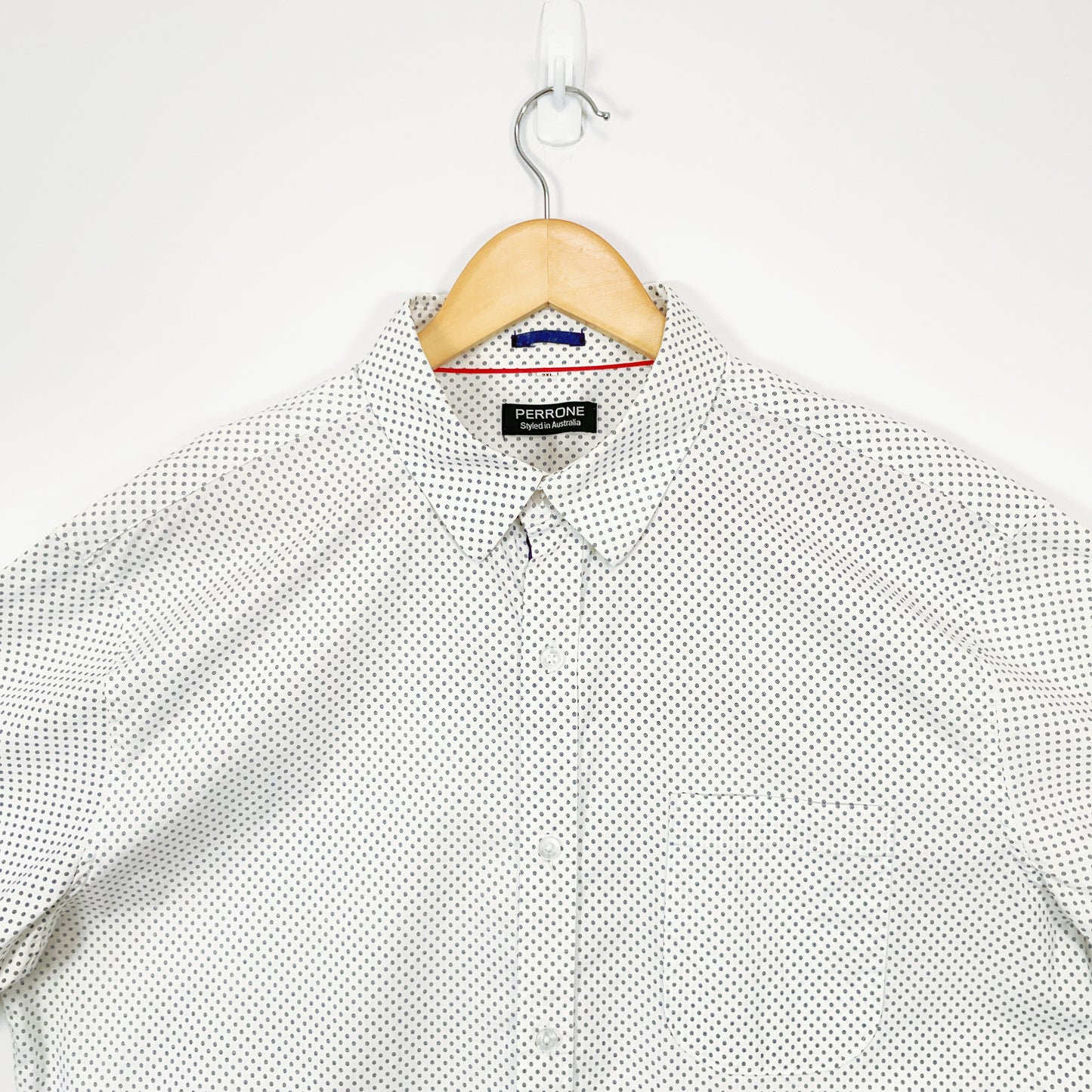 PERRONE - Short Sleeve polka dots Shirt